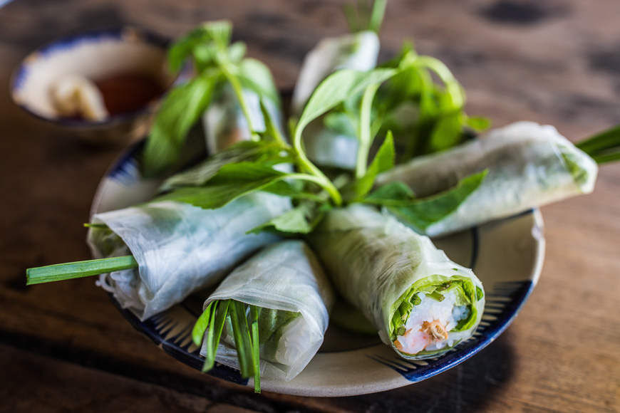 Summertime spring rolls